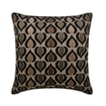 thumbnail image 1 of The HomeCentric Throw Pillow Cover, Pack of 2, 24x24 inch (60x60 cm) Velvet Pillow Cover, Square Abstract Throw Pillow Cover, 3D Pillow, Brown, Brown Pillow Cover Easter - Abstract Deco, 1 of 6