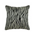 thumbnail image 1 of The HomeCentric Throw Pillow Covers Black Cushion Cover&nbsp;Couch Pack of 2 16x16 inch Velvet Designer Pillowcases Animal Print Animal Print Theme Zebra Stripes Decorative - Zebra Crossing, 1 of 9