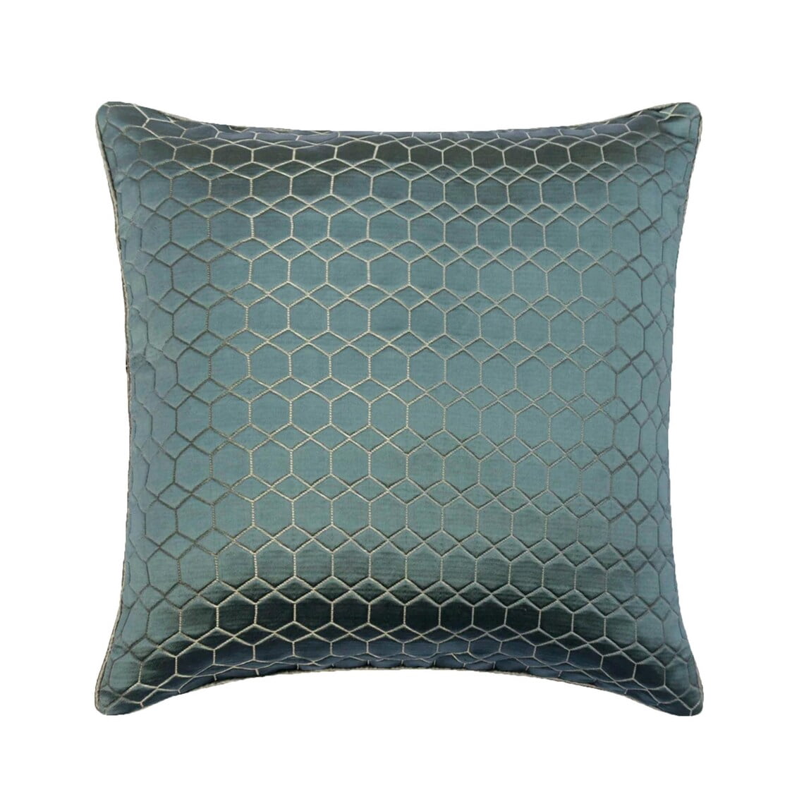 The HomeCentric Throw Pillow Covers, Blue Pack of 2, 22x22 inch (55x55 cm) Throw Pillow Covers, Jacquard Geometric Throw Pillows For Couch, Geometric Pattern Modern Style Easter - Geometric Sea