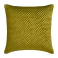 thumbnail image 1 of The HomeCentric Throw Pillow Covers Decorative Green Pack of 2 22x22 inch (55x55 cm) Throw Pillow Covers Velvet Textured & Quilted Throw Pillows For Sofa Solid Color Modern Style - Chartreuse Energy, 1 of 3