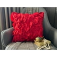 thumbnail image 1 of The HomeCentric Throw Pillow Covers Decorative Red Pillow Covers Pack of 2 16x16 inch (40x40 cm) Satin Throw Pillows For Couch Solid Color Modern Zippered Throw Pillow Covers Easter - Vintage Reds, 1 of 9