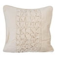 thumbnail image 1 of The HomeCentric Toss Pillow Cover, Decorative Pillow Covers Pack of 2, 14x14 inch (35x35 cm) Ivory, Velvet Throw Pillow Covers, Handmade Pillow Covers, Solid Color Pillow Covers, - Knotty Pearl Ivory, 1 of 5