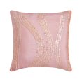 thumbnail image 1 of The HomeCentric Toss Pillow Cover, Pink Pillow Cover, Mother Of Pearls Pillow Cover, Pack of 2, 14x14 inch (35x35 cm Silk Pillow Cover, Striped Pillow Cover French Toile Easter - Angelic Charm, 1 of 5