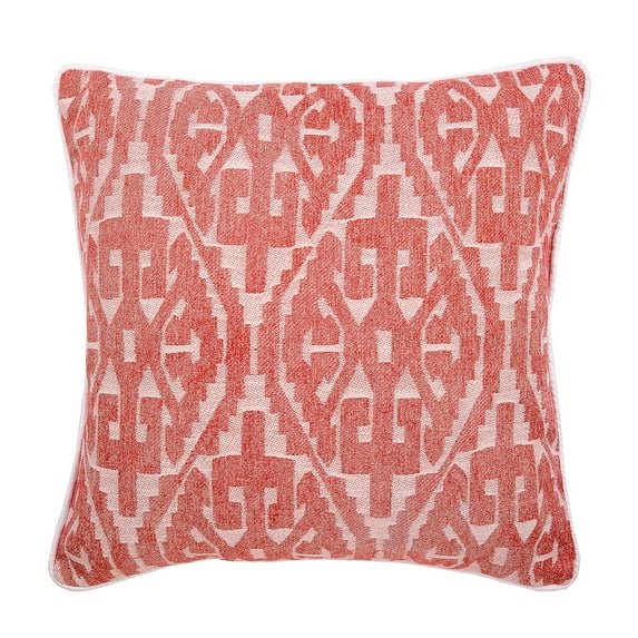 The HomeCentric Tribal Throw Pillows Covers 22 x 22 Red Pillow Covers Jacquard Moroccan Bohemian Couch Pillows, Orange Pillow Covers Pack of 2, 22x22 inch (55x55 cm), Contemporary Style - Tribal Love