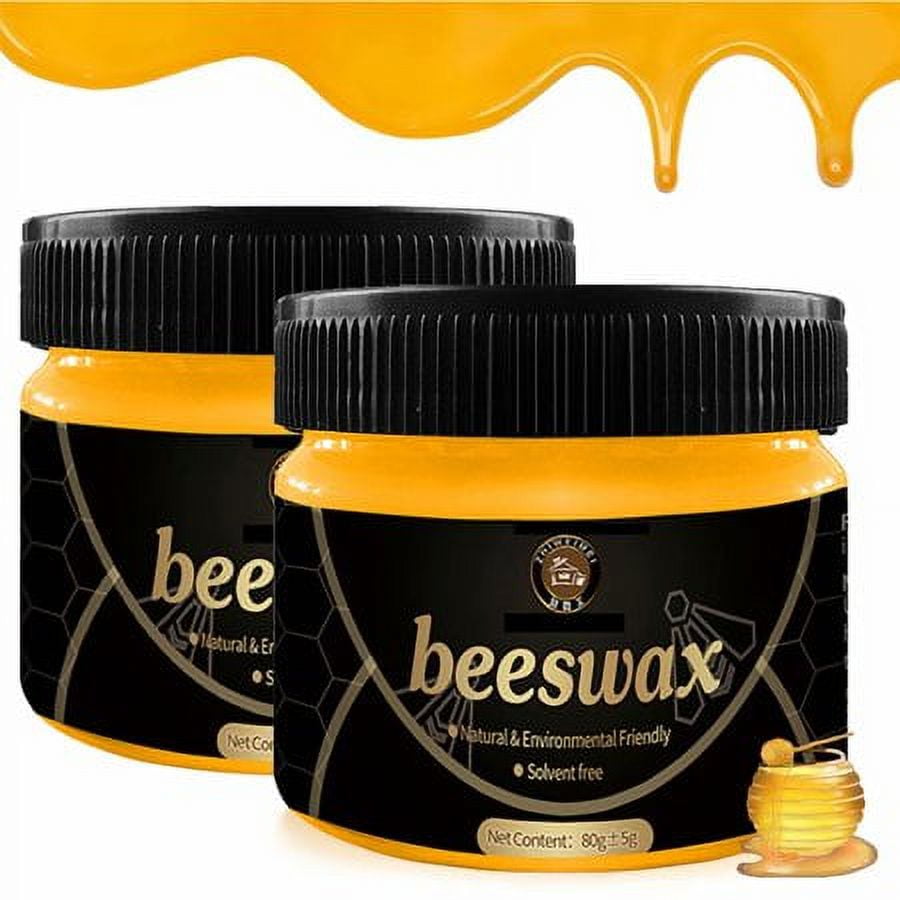 HomeChum 3 Pack Wood Seasoning Beewax, Natural Beeswax Polish Wood