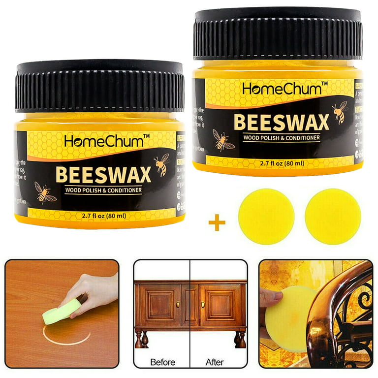 HomeChum Wood Seasoning Beewax, Multipurpose Natural Wood Wax