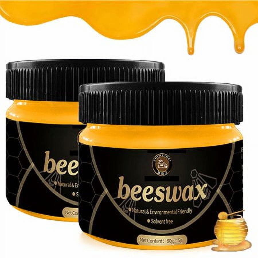 HomeChum Wood Seasoning Beewax, Natural Beeswax Polish Wood Furniture  Cleaner for Wood Doors, Tables, Chairs, Cabinets and Floors for Furniture  to Beautify & Protect 