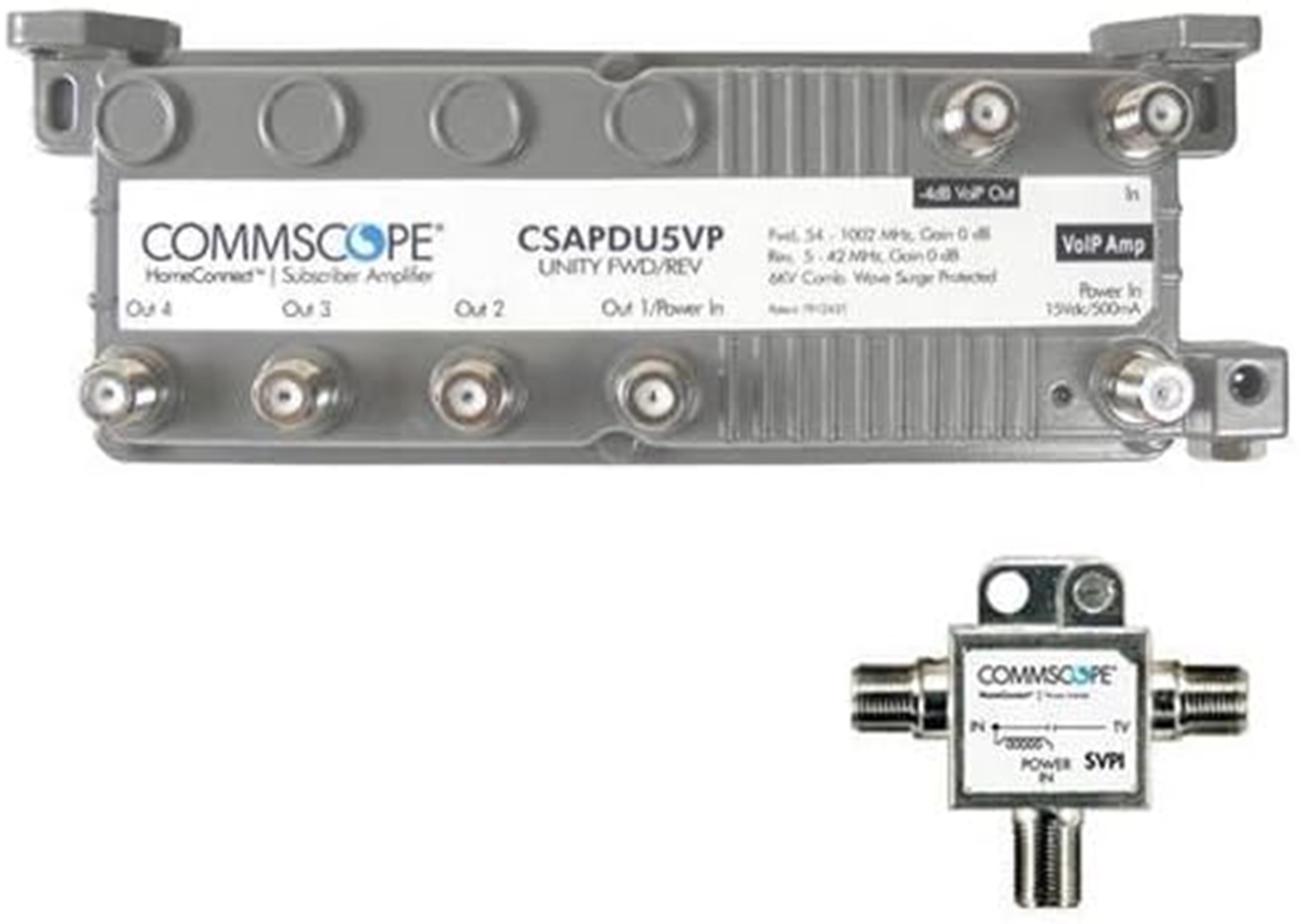 HomeConnect Commscope CSAPDU5VPI Passive VoIP 5 Way Amplifier with