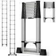thumbnail image 1 of HomeCozy 12.5FT Telescoping Ladder w. Stabilizer/Wheels/Cargo Hold,Adjustable Folding Extension Ladder A Frame 8+8 Foot Step Ladders for Home,,330lbs Capacity, 1 of 7