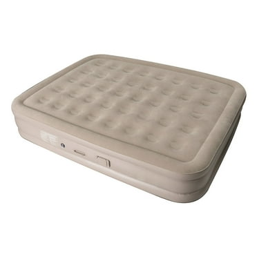 HomeCozy Air Mattress with Detachable Built-in Pump, Double Person Air Bed with 2 Pillows, Inflatable Mattress for Camping, Guests & Home, Heightened Comfort Blow up Airbed