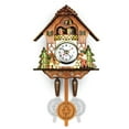 thumbnail image 1 of HomeCozy Antique Wooden Hanging Cuckoo Wall Time Alarm Clock Home Living Room Decoration, 1 of 7