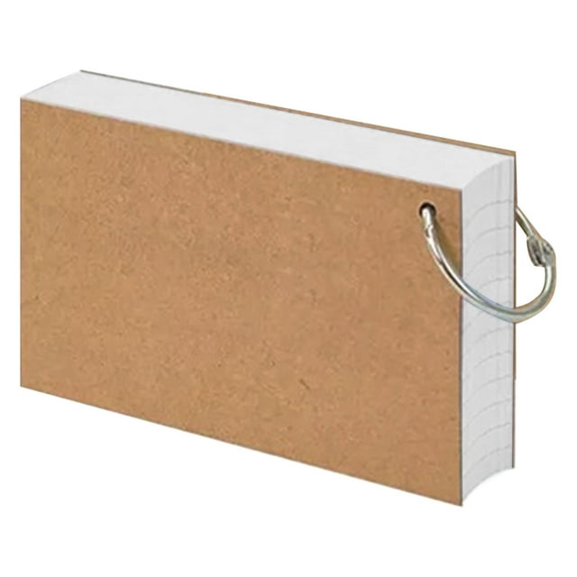 HomeCozy Colored Index Cards Flash Cards with Metal Ring Smooth Writing Thickened Paper No Ink Bleeding Notecards Ruled Study Cards