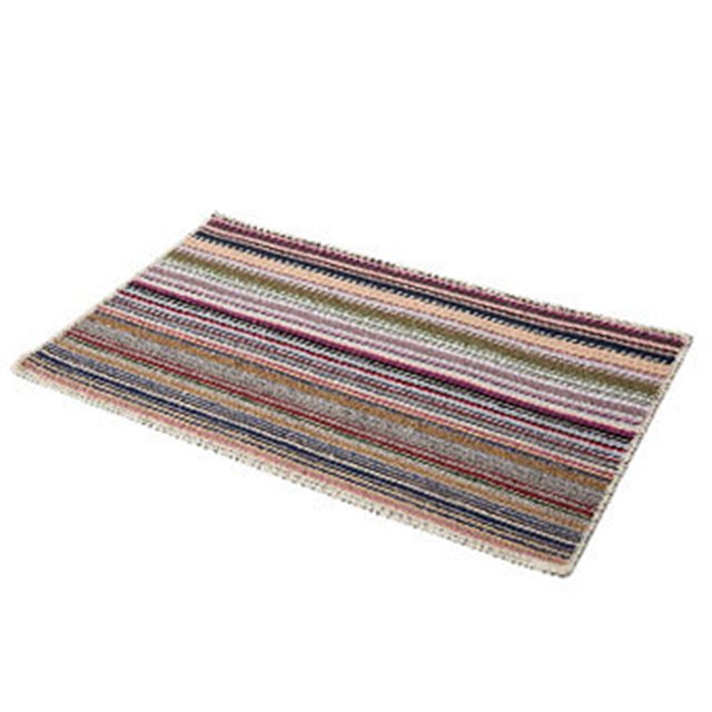 HomeCozy Floor Rug Antislip Colorful Striped Pattern Kitchen Carpet