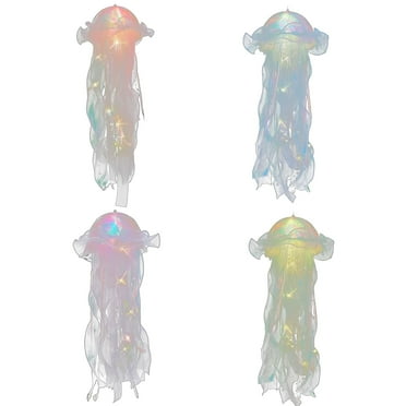 HomeCozy Jellyfish LED Lamp Soft Lighting Battery Operated Jellyfish Lantern LED Hanging Lamp Decoration Holiday Gift for Party