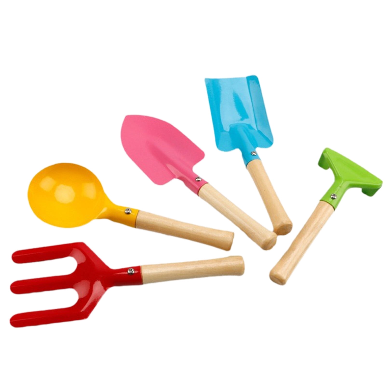 HomeCozy Outdoor Beach Shovel Kids Gardening Tools with Wooden Handle ...