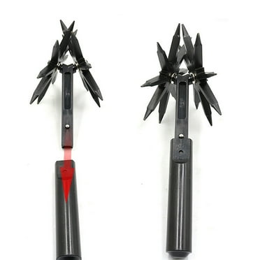 HomeCozy Rotary Cultivator Tool Hand Held Garden Cultivator with Tines Portable Loosening Soil Versatile Garden Cultivator Rotary Tiller