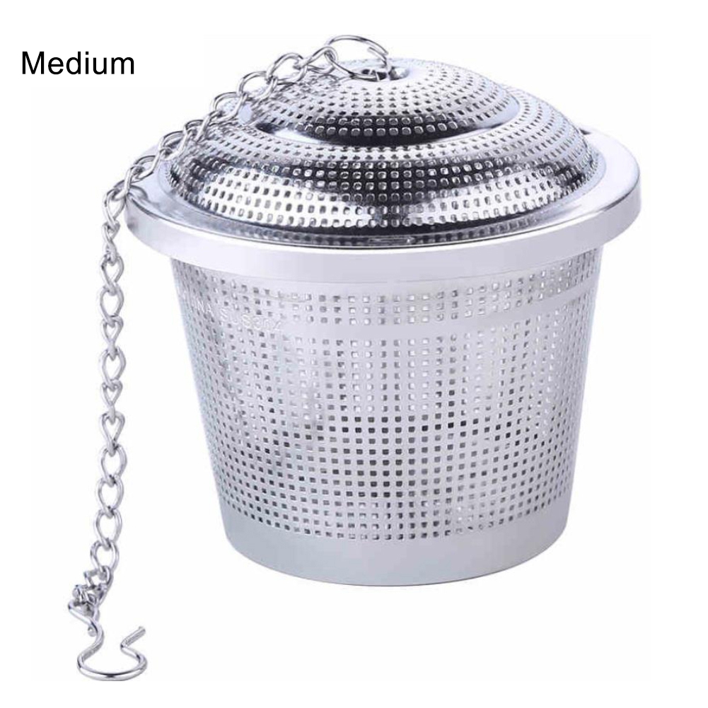 Straining Pot Tea HomeCozy Stainless Steel Tea Medicinal Herbs Hot Pot Seasoning Infuser ...