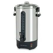 HomeCraft 100-Cup Coffee Brewer, 1500W Quick-Brewing Coffee Urn, Stainless Steel