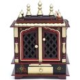 thumbnail image 1 of HomeCrafts MDF and Mango Wood Temple for Home, Medium, 18X12X24 Inch, Maroon, 1 of 9
