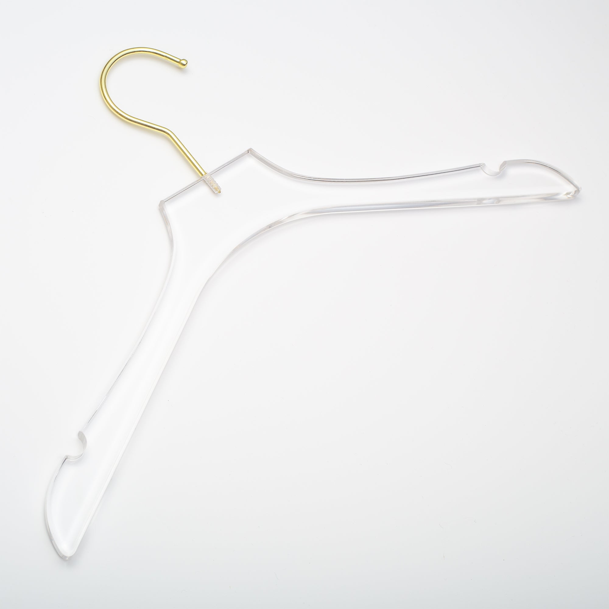 Home Cube USA Homecube Usa Elegant Acrylic Clear Hangers With Gold