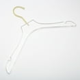 thumbnail image 1 of HomeCube USA Elegant Acrylic Clear Durable Clothes Hangers with Clips, Space Saving Hangers for Clothes, Gold Hook, 1 of 48