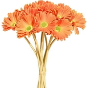 HomeDDecor Artificial African Daisies Flowers Faux Gerbera Daisy Silk Flowers for Party Home Kitchen Garden Wedding Décor, Pack of 12
