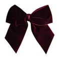 thumbnail image 1 of HomeDM 12Pcs Velvet Christmas Bows Ornaments Christmas Tree Hanging Crafts Wine 5" X 7" Xmas Wreath Ribbon Bows Gift Wrap Holiday Decor, 1 of 8