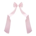 thumbnail image 1 of HomeDM 18.5" X 74.8" Large Christmas Tree Topper Bows Pink Xmas Tree Bows Ornaments for Fireplace Indoor Outdoor Holiday Wedding Party Wreath Home Decor, 1 of 6