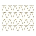 thumbnail image 1 of HomeDM 24Pcs Velvet Christmas Bows Ornaments Christmas Tree Hanging Crafts Khaki 5" X 7" Xmas Wreath Ribbon Bows Gift Wrap Holiday Decor, 1 of 5