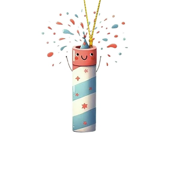 HomeDM 26 Letter Christmas Ornaments for Xmas Tree Decor 3.15" Letter I Hanging Pendant 2D Acrylic Xmas Ornaments for Christmas Tree Wedding Party Garland Decorative