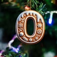 thumbnail image 1 of HomeDM 26 Letter Ornaments, 3.15" Christmas Tree Hanging Pendant Decor Initial Letter O for Wreaths Xmas Tree Home Decor, 1 of 5