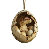 HomeDM 2D Acrylic Animal Christmas Ornament, Hanging Ornament for Christmas Tree, Animal Pattern Pendant for Home Xmas Tree Party Supplies Animal Lovers Gifts