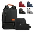 thumbnail image 1 of HomeDM 3 Pcs Travel Laptop Backpack, Business Carry on Backpack,Computer Backpack for Men Women College Weekender Bag Water Resistant Lightweight Daypack for Flight, 1 of 6