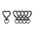 thumbnail image 1 of HomeDM 5Pcs Heart Swivel Keychain Clasp, Metal Spring Snap Keychain for Keychains Lanyard, Charm, Jewelry, DIY Crafts Supplies, 1 of 6