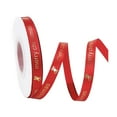 thumbnail image 1 of HomeDM 72ft Merry Christmas Ribbon Christmas Tree Ornaments 0.39" Wide Xmas Ribbons for Christmas Festival Holiday Party Decoration Gift Wrapping Bowknots Crafts Red, 1 of 6
