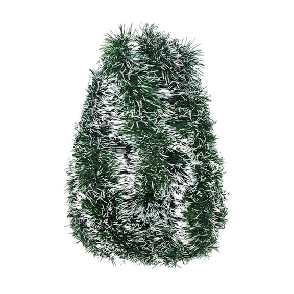 HomeDM 78.7'' Green Christmas Metallic Garland Xmas Tree Glitter Garland Decor Metallic Glitter Garland Hanging Ornament for Indoor Outdoor Decoration Wedding Holiday Party Supplies