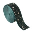thumbnail image 1 of HomeDM 78.8in Christmas Ribbon 2.5cm/0.9Inch Green Xmas Ribbon for Gift Wrapping Flower Bouquets Christmas Tree Ornaments Wedding Party Wreath Decor, 1 of 7