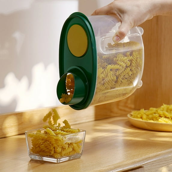 HomeDM Airtight Food Storage Containers, BPA Free Plastic Transparent Tank, Kitchen Storage Containers with Lids for Flour, Sugar and Cereal, Dry Food Canisters for Pantry Storage