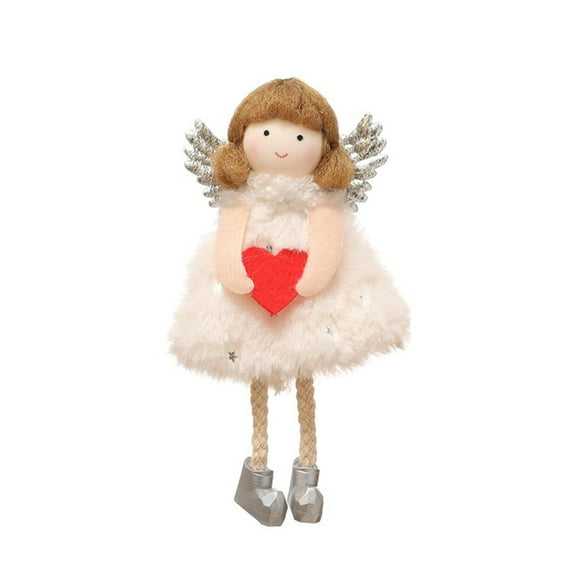 HomeDM Angel Stuffed Doll Soft Elegant Plush Doll for Little Girls, Use as Toy or Room Decor, Great Gift for Kids of All Ages