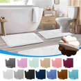 thumbnail image 1 of HomeDM Bathroom Rugs, 3 Pieces Memory Foam Soft Absorbent Bath Mat, U-Shaped Toilet Rug, Non-Slip Machine Washable Carpet, Toilet Bath Mat Home Decor Accessories, 1 of 5