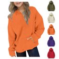 thumbnail image 1 of HomeDM Boys Girls Sweatshirts Long Sleeve Casual Pullover Hoodies with Pockets Solid Color Outwear, 1 of 10