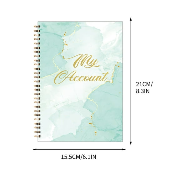 HomeDM Check Registers Deluxe Checkbook Log Book for Personal Checkbook, Expense Ledger Book for Personal and Small Business