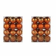thumbnail image 1 of HomeDM Christmas Balls 48Pcs Orange Shatterproof Ornaments Balls 3cm/1.18" Christmas Tree Hanging Pendant for Holiday Wedding Party Home Decor, 1 of 5