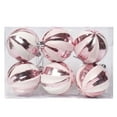 thumbnail image 1 of HomeDM Christmas Balls 6Pcs Pink Shatterproof Ornaments Balls Christmas Tree Hanging Pendant for Holiday Wedding Party Home Decor, 1 of 6