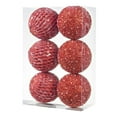 thumbnail image 1 of HomeDM Christmas Balls 6Pcs Red Shatterproof Ornaments Balls 10cm/3.94" Christmas Tree Hanging Pendant for Holiday Wedding Party Home Decor, 1 of 5