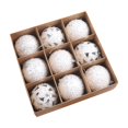 thumbnail image 1 of HomeDM Christmas Balls 9Pcs White Shatterproof Ornaments Balls 8cm/3.15" Christmas Tree Hanging Pendant for Holiday Wedding Party Home Decor, 1 of 6