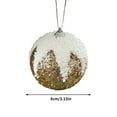 thumbnail image 1 of HomeDM Christmas Balls Ornaments 8cm/3.15" Christmas Tree Hanging Pendants Shatterproof Xmas Ornaments for Xmas Tree Christmas Party Fireplace Wall Home Decorations Gold, 1 of 6