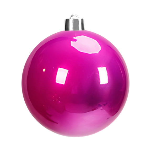 HomeDM Christmas Balls Ornaments - Hot Pink 15cm/5.91" Shatterproof Christmas Tree Ornaments Plastic Hanging Balls for Holiday Wedding Party Decoration