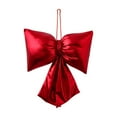 thumbnail image 1 of HomeDM Christmas Bows Ornament Xmas Ribbon Bowknots for Christmas Tree Decor Red 7.87"x9.84" Bows Crafts Pendants for Wreath Holiday Gift Wrapping Wedding Party Front Door Garland Decorations, 1 of 6