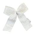 thumbnail image 1 of HomeDM Christmas Bows Ornament Xmas Ribbon Bowknots for Christmas Tree Decor White Bows Crafts Pendants for Wreath Holiday Gift Wrapping Wedding Party Front Door Garland Decorations 5"x5", 1 of 6